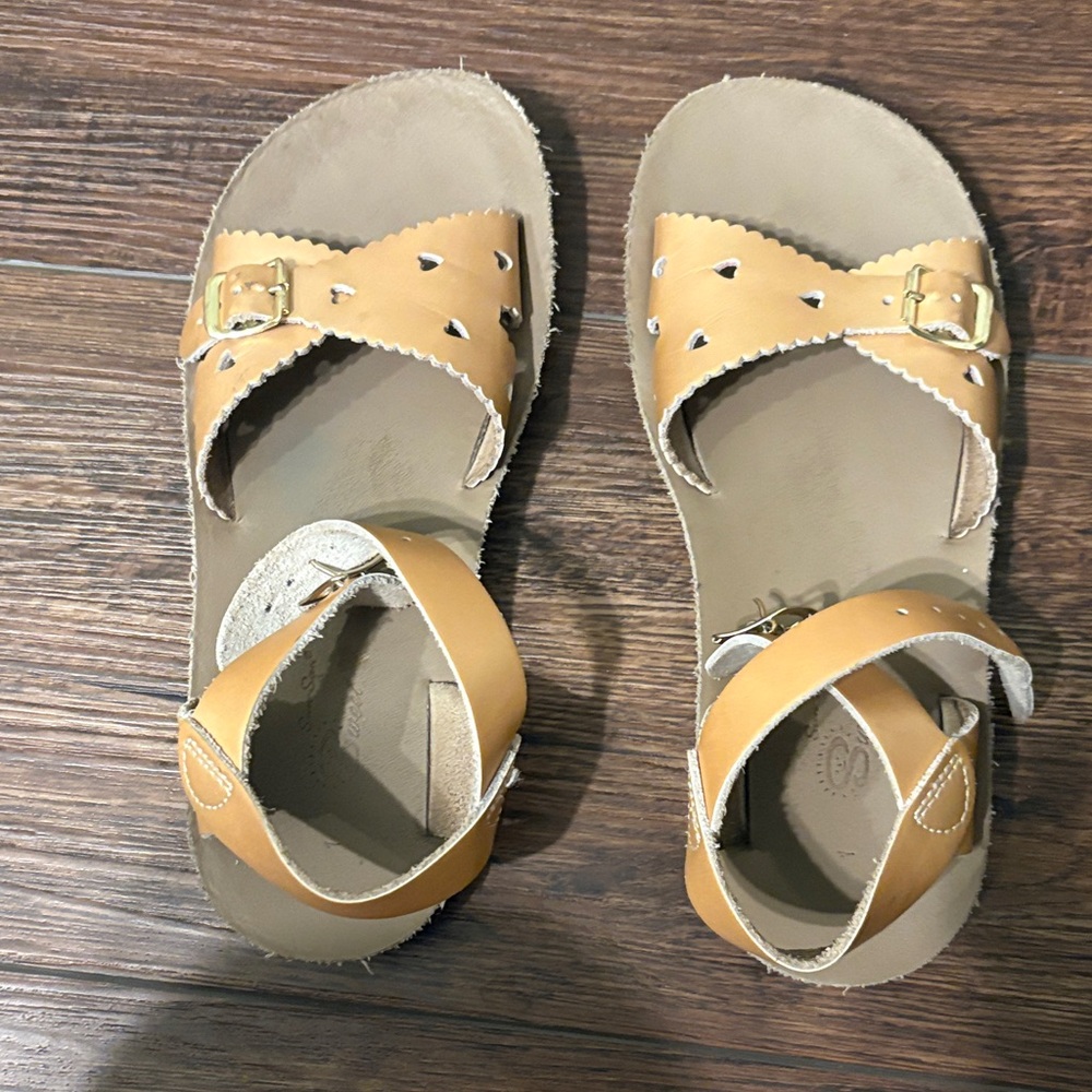 Charming Rose Gold Kids Sandals with Buckle